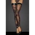 F243 Tulle stockings patterned flock embroidery XL-2336872